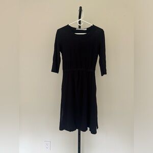 & OTHER STORIES navy midi dress